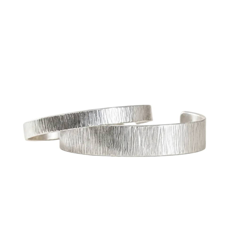 Terrain Cuff Bracelet | Handmade Bronze & Sterling Silver Cuff